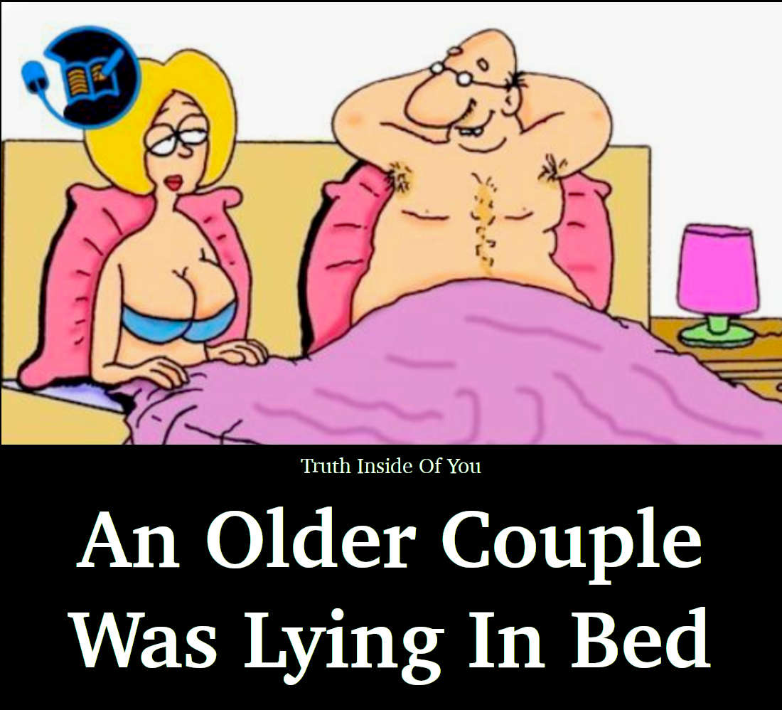 An Older Couple Was Lying In Bed