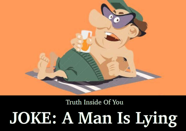 JOKE: A Man Is Lying On The Beach