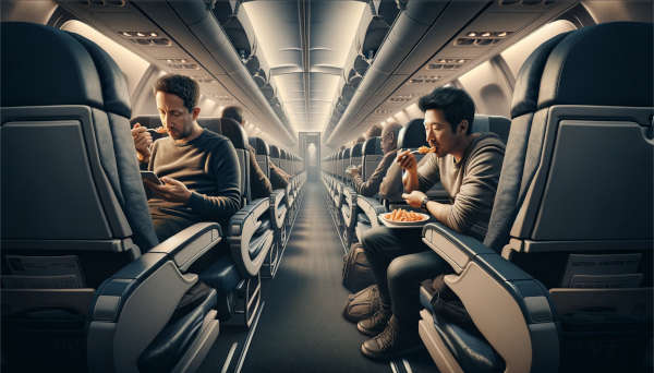 Man wonders if he’s a jerk for eating burger next to vegetarian during flight