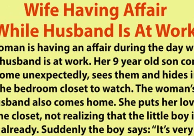 She Was Cheating On Her Husband While He Was At Work