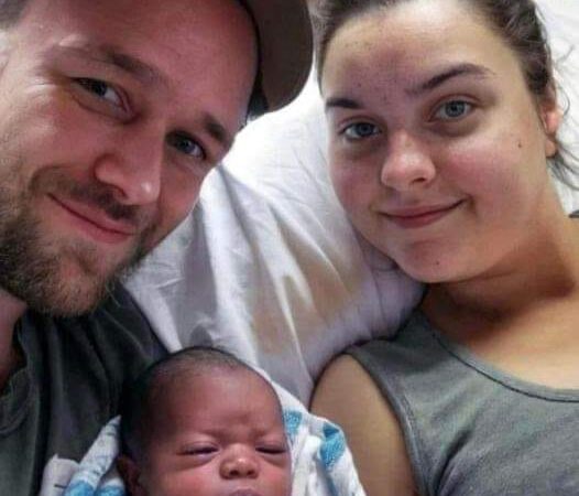 White woman gave birth to a black baby from her white husband