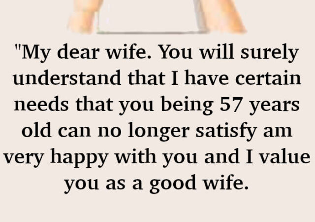 JOKE- A Wife Finds A Note From Her Husband