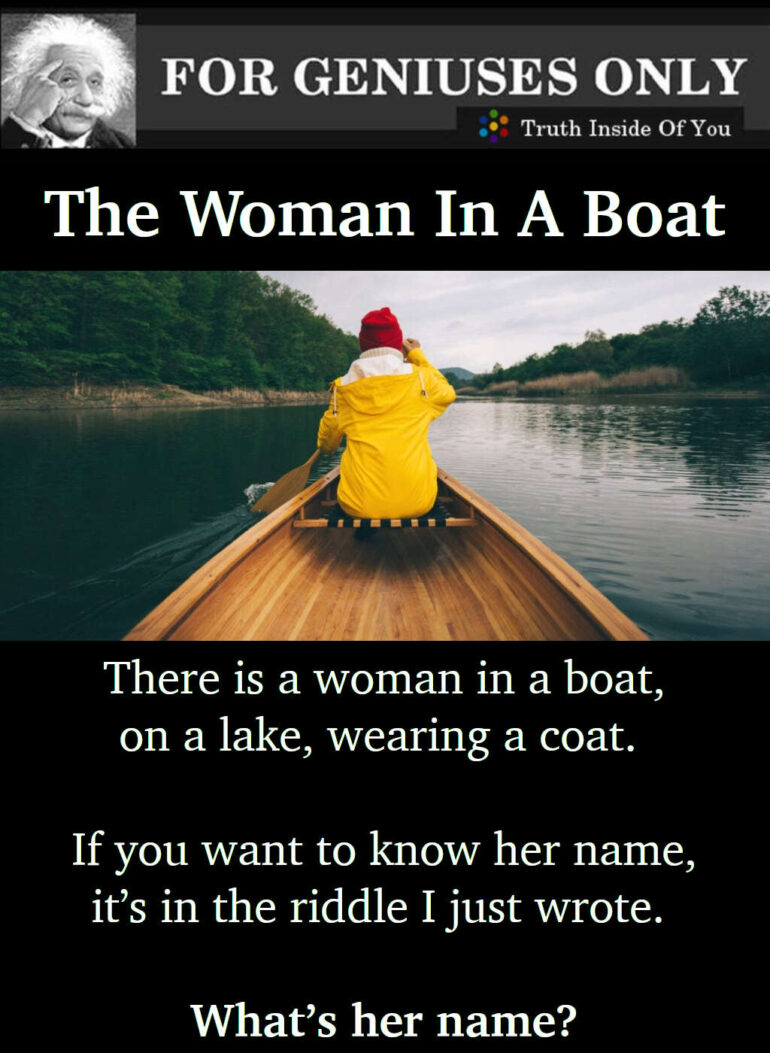 Boat Raddle There A Woman On A Boat Riddle With Answer - Verified Academic Solutions