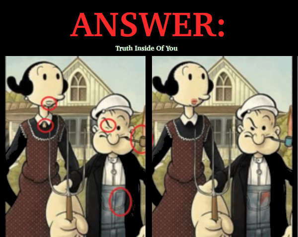 RIDDLE- Spot The Differences Answer