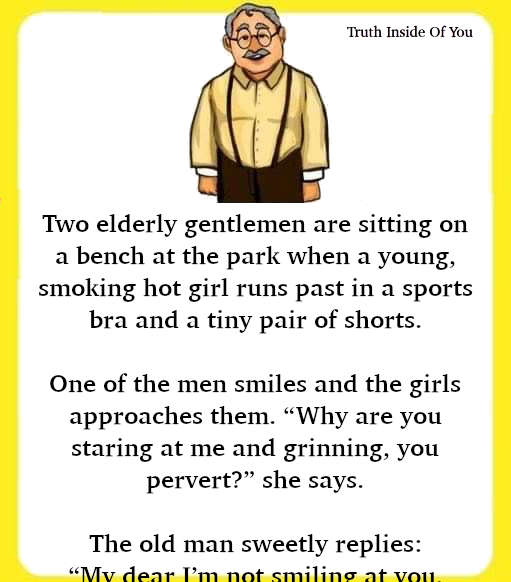 JOKE- Old Men Sitting On A Bench
